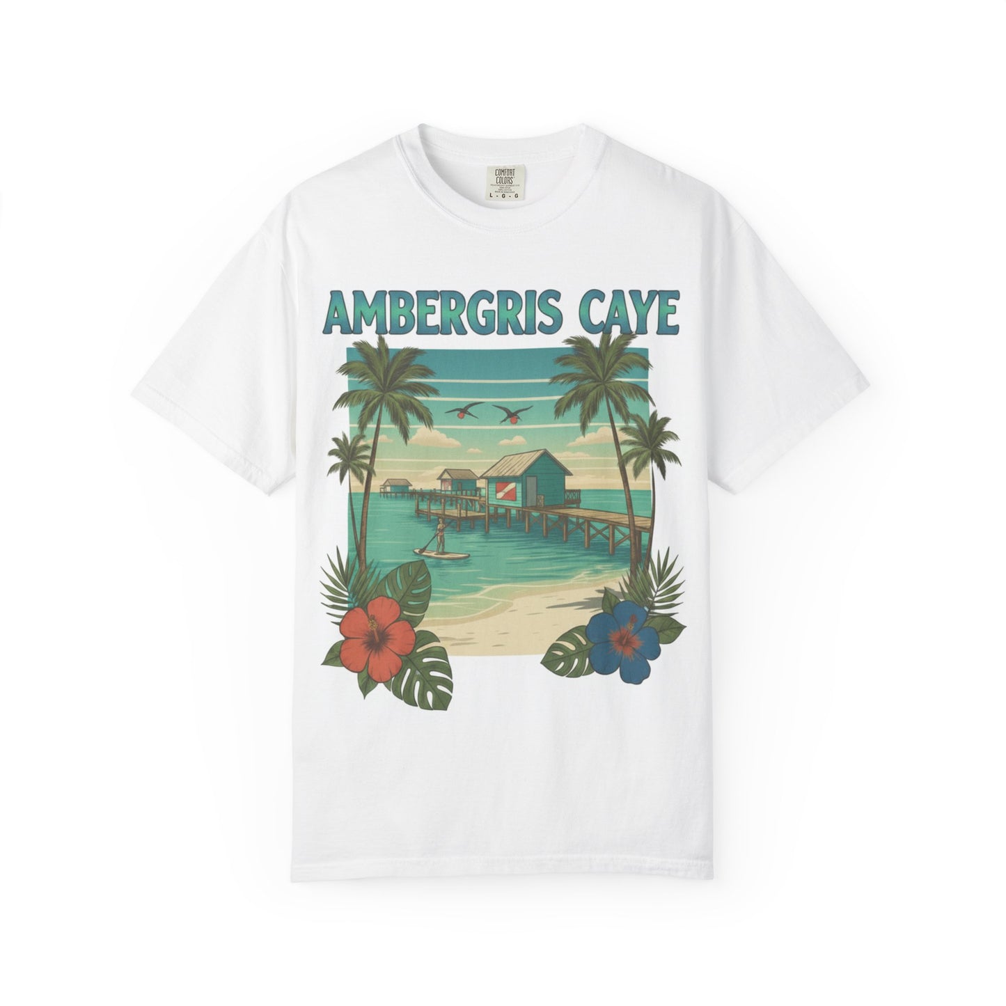 Ambergris Caye Vintage Beach T-Shirt — Tropical Island Vacation Tee