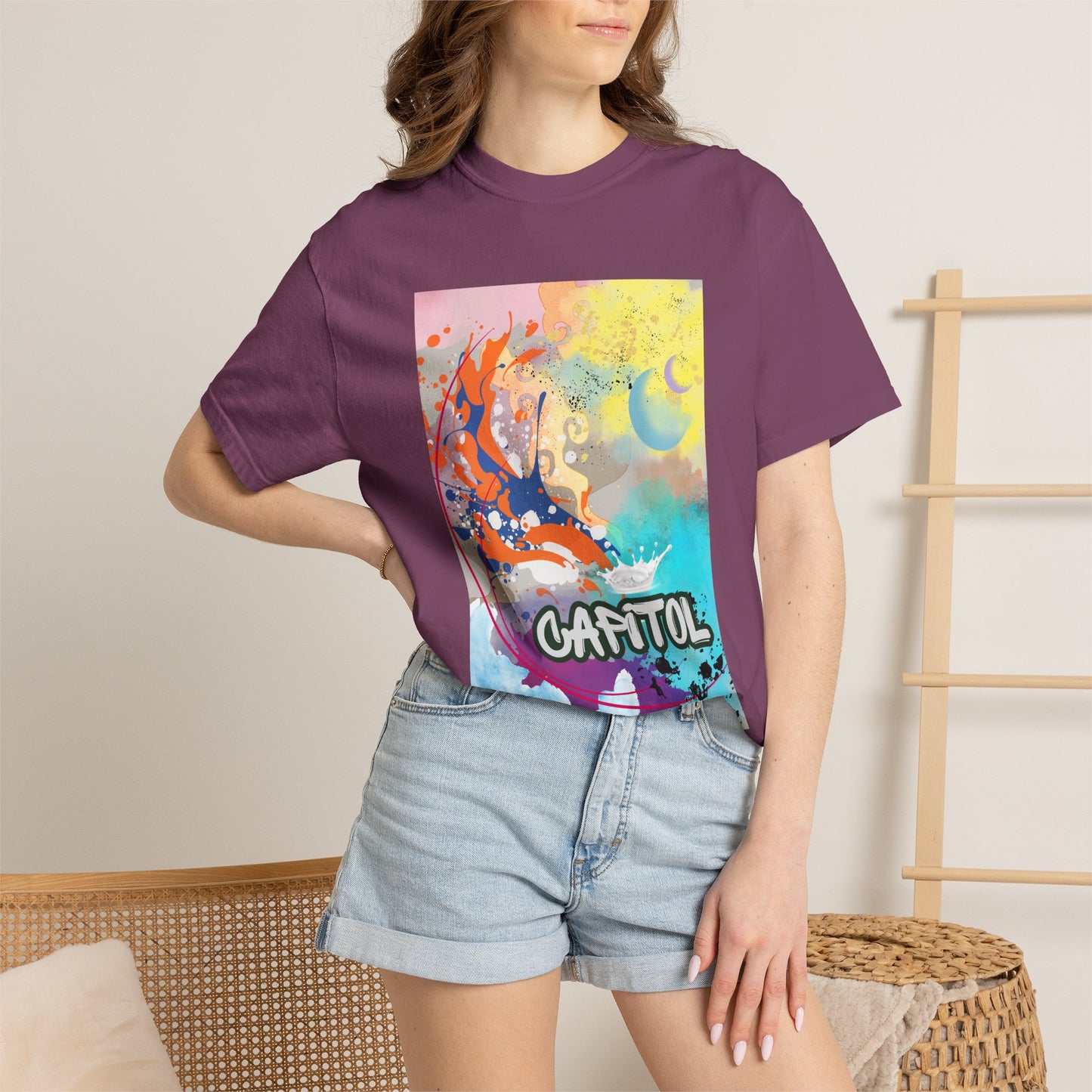 Capitol Graffiti Koi Art T‑Shirt