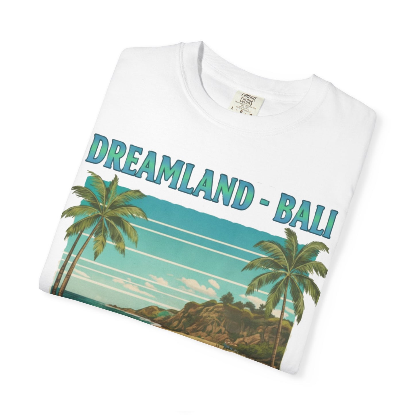 Dreamland Bali Beach T-Shirt — Retro Tropical Surf Graphic
