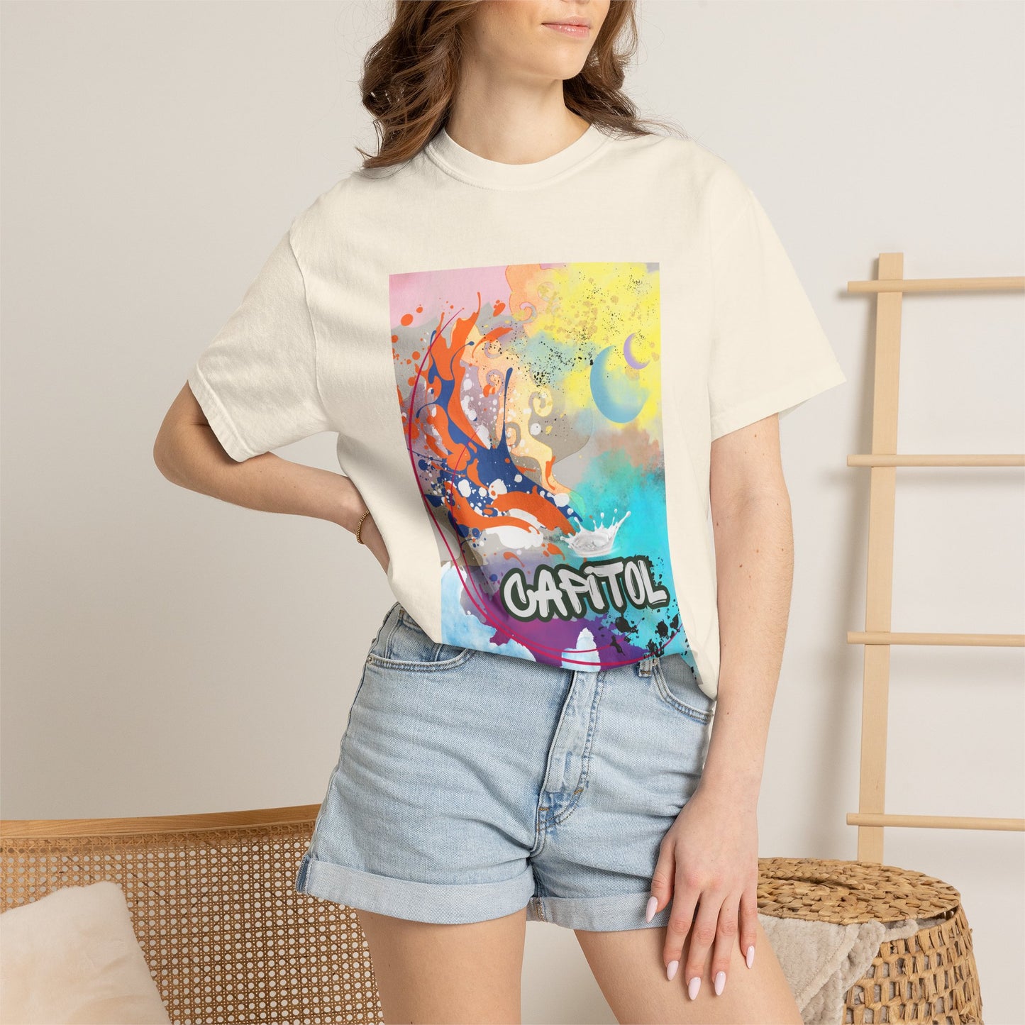 Capitol Graffiti Koi Art T‑Shirt