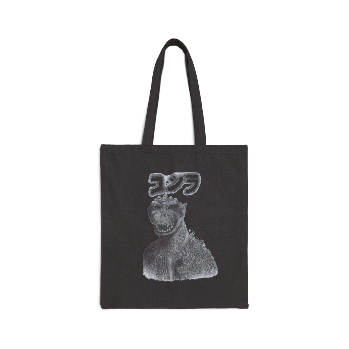 Godzilla Retro Tote Bag — Japanese 'ゴジラ' Vintage Monster Canvas Tote