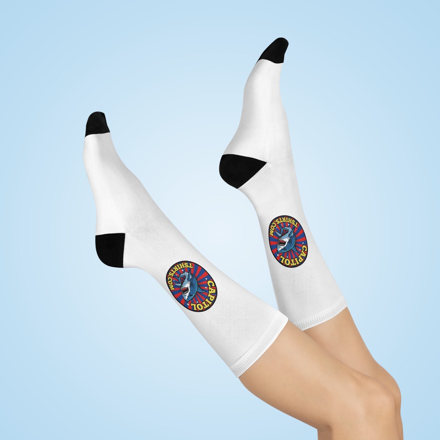 Capitol Tshirts Logo Cushioned Crew Socks