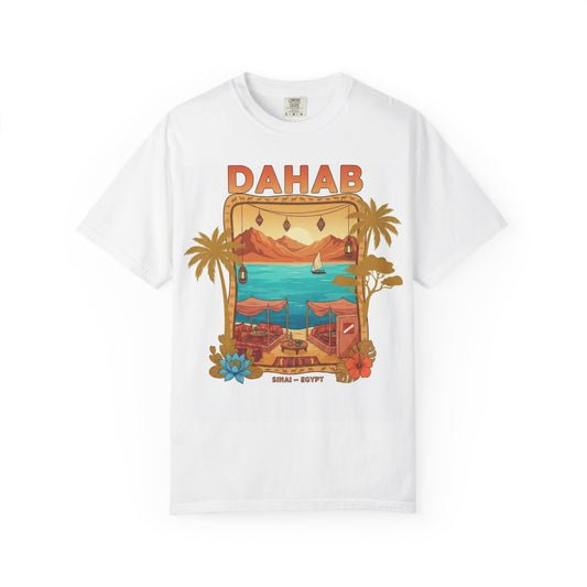 Dahab Vintage Beach T-Shirt — Egypt Surf & Sunset Graphic Tee
