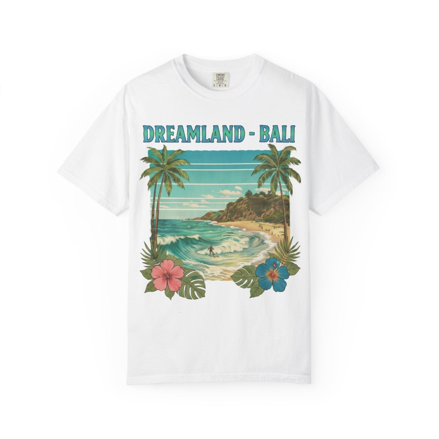 Dreamland Bali Beach T-Shirt — Retro Tropical Surf Graphic