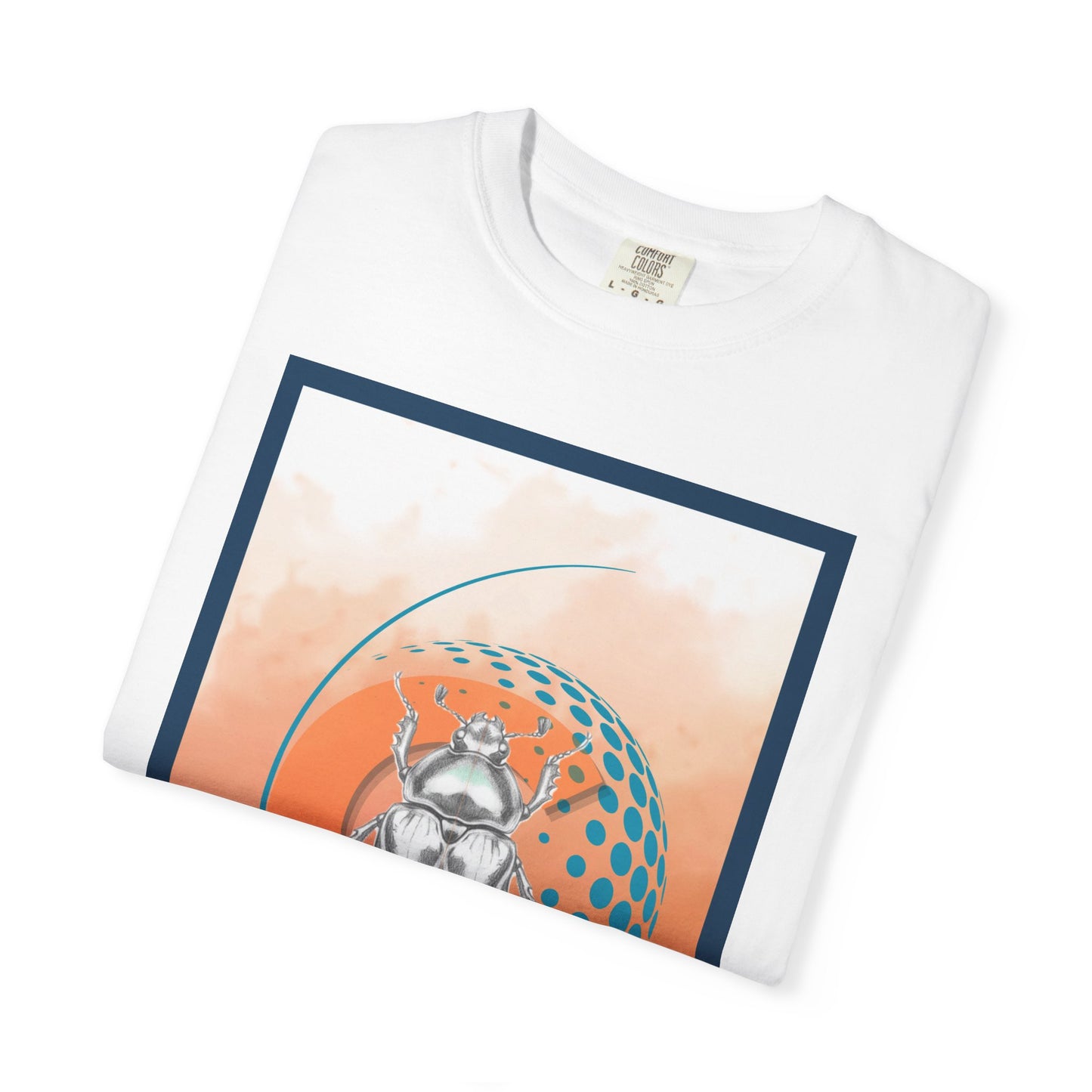 Capitol Crest T-Shirt — Orange Graphic Scarab Tee