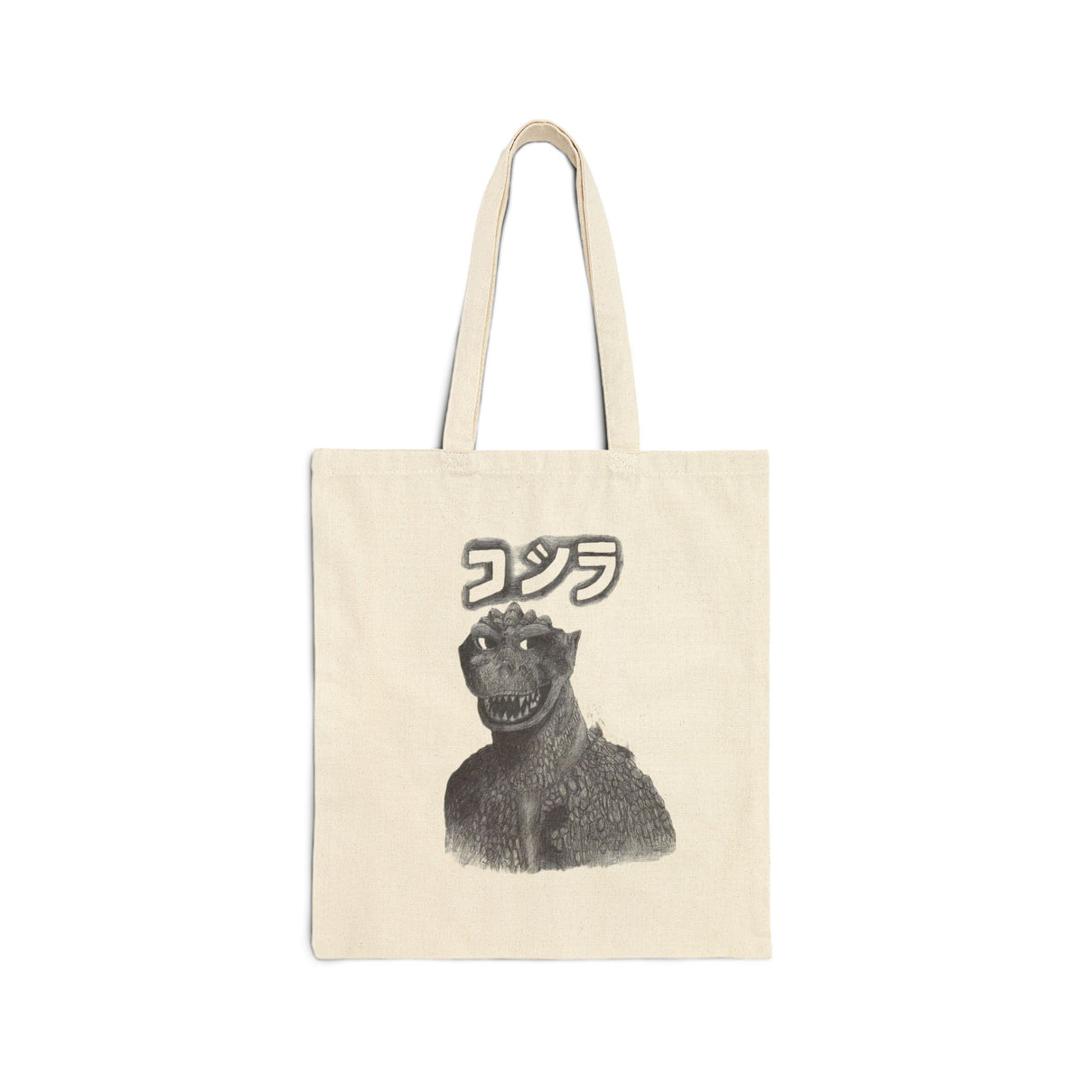 Godzilla Retro Tote Bag — Japanese 'ゴジラ' Vintage Monster Canvas Tote