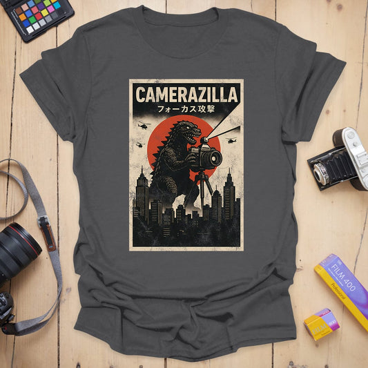 Camerazilla T-Shirt - Charcoal, 3XL
