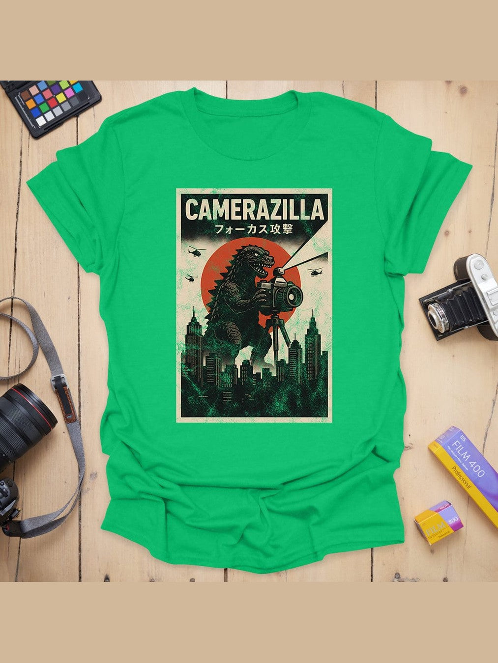 Camerazilla T-Shirt - Irish Green, 3XL