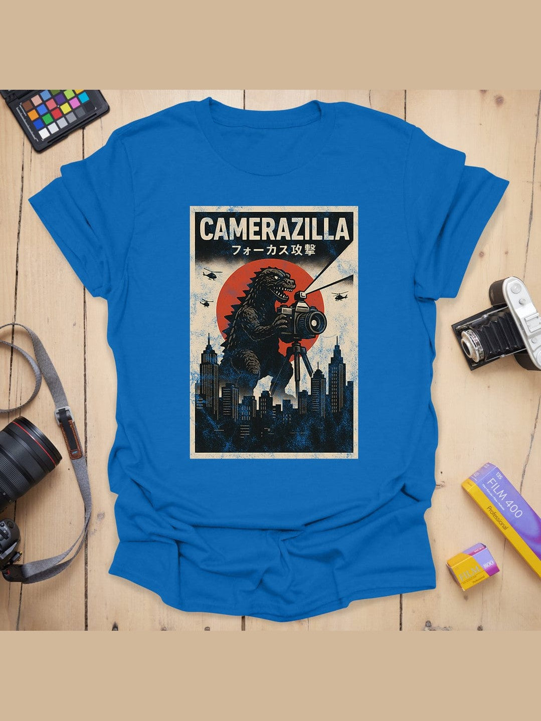 Camerazilla T-Shirt - Royal, 3XL