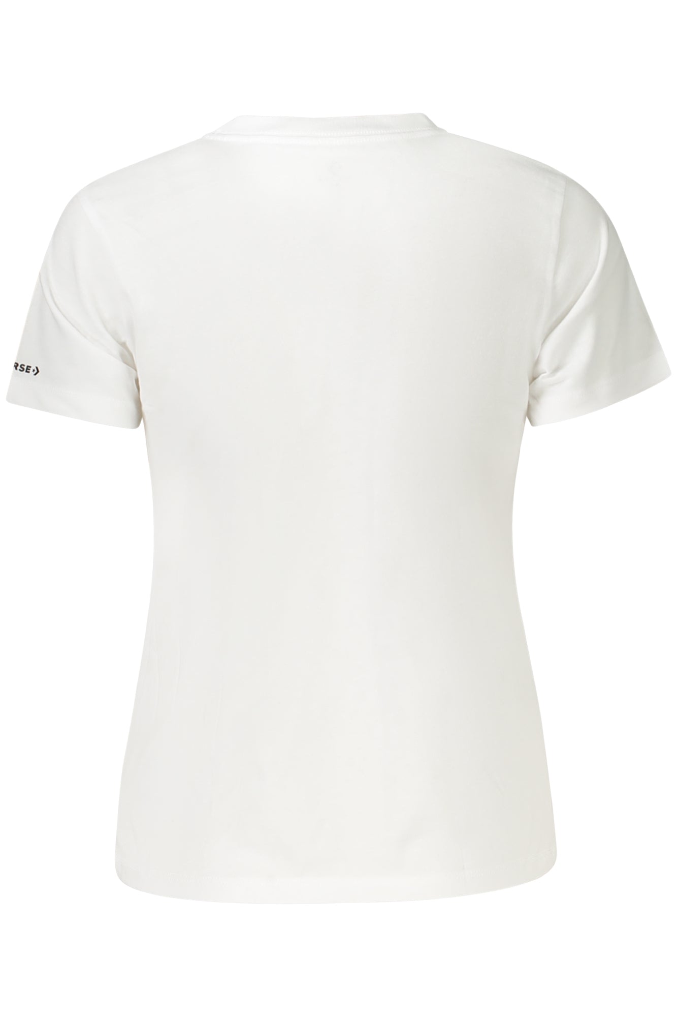 Converse Girls' Short-Sleeved T-SHIRT, White-1